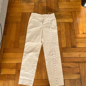 COS ELASTICATED PANTS - Beige Straight-Leg Pants - Size 2